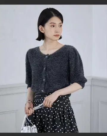 노리즈 소피 라메 페더 니트