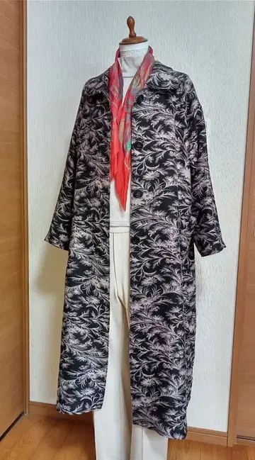 기모노 리메이크/고블랑 직조풍 롱 코트 (하프도 가능)