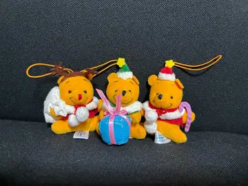 푸우 크리스마스 봉제 인형 3개 세트