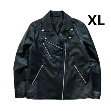 유니클로 네오 가죽 라이더 자켓 블랙 XL 여성용