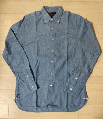 BEAMS PLUS / 샴브레이 버튼 다운 셔츠 S 사이즈