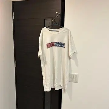 NOON GOONS 로고 프린트 T셔츠 L 사이즈 화이트
