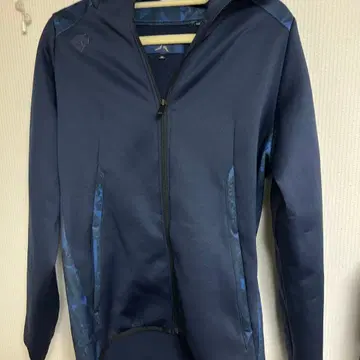 네이비 풀 집업 저지 M