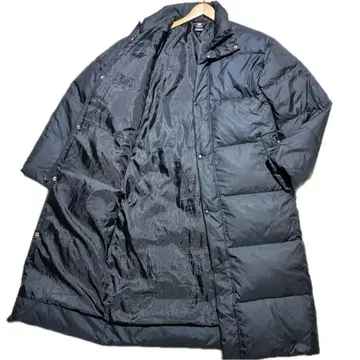 데상트 벤치 코트 기장 120cm 롱 기장 XL 사이즈 다운 자켓