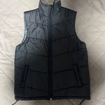 블랙 퀼팅 다운 베스트