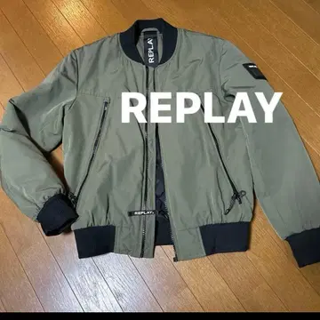 REPLAY MA-1 자켓 올리브 그린 S