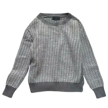 새상품급 UNTITLED 언타이틀 사이드 버튼 니트 풀오버 그레이