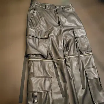 HARE 가죽 팬츠 남성용 여성용 공용