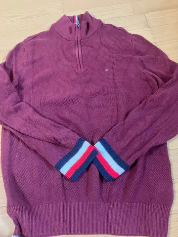 남성용 L 긴팔 타미힐피거 상의 트레이닝복