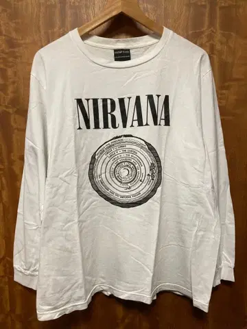 닐바나 NIRVANA 긴팔 티셔츠 밴드 티 커트 코베인 구제 의류 롱티