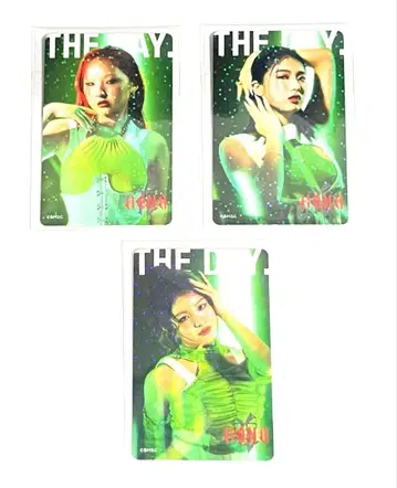 HANA 바디멘테 홀로그램 트레이딩 카드 3장 세트