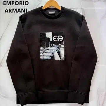 레어 새상품급 XL EMPORIO ARMANI 그래픽 자수 맨투맨