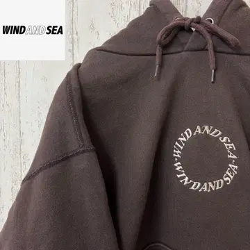 [ 초레어 ] WIND AND SEA 윈드앤씨 후드티 자수 맨투맨