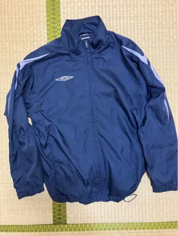 UMBRO 나일론 자켓 트랙 자켓 엄브로 자수 로고 네이비