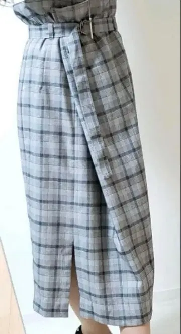 체크 스커트 FENNEL