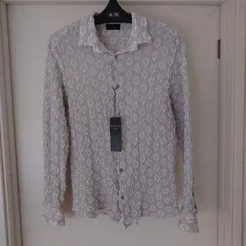 에포카 우오모 그레이 꽃무늬 자수 셔츠 Size 50