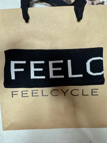 FEELCYCLE 로고 블랙 헤어밴드