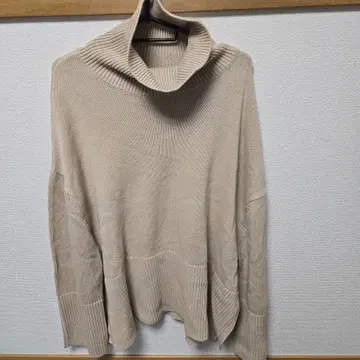 GAP 베이지 터틀넥 니트 XL