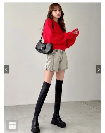 GRL 통굽 니하이 부츠 zr1109