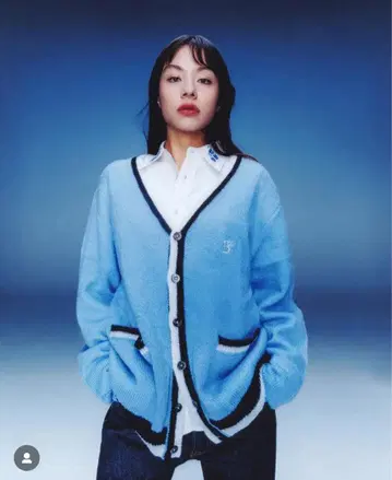 BoTT 라이드 모헤어 가디건 스카이블루 M