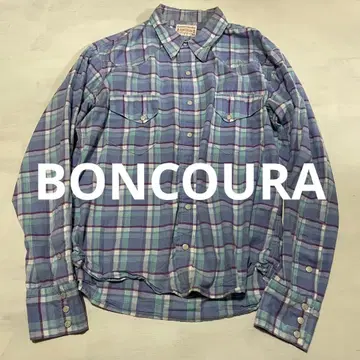 BONCOURA 긴팔 체크 웨스턴 셔츠 본쿠라 40