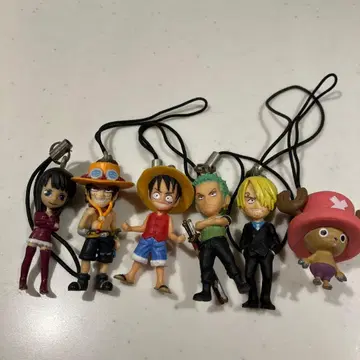 원피스 캐릭터 스트랩 6체 세트