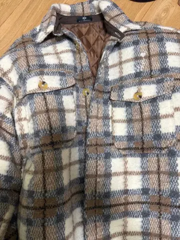 m/o 체크 무늬 자켓