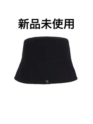 VZ 라벨 드롭 오버 핏 버킷햇 블랙