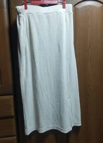 케이코 콜라보 아이보리 리브 스커트