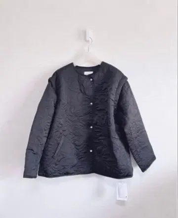 Ameri 2WAY LEAF PATTERN QUILTING COAT