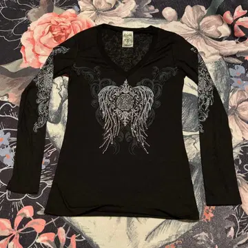 y2k Vocal vintage rhinestone cut and sew