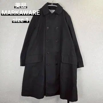 새상품급 MARKAWARE 더스터 코트 BLACK 마카웨어