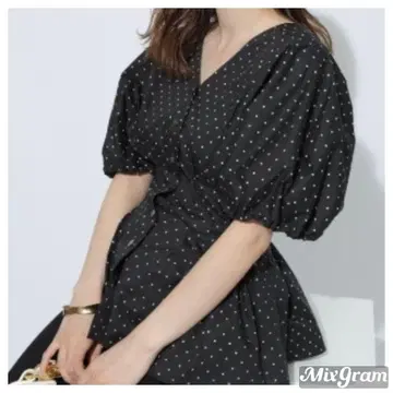 도트 블라우스 Rirandture