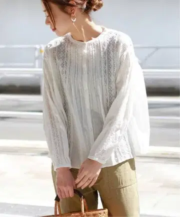 [ JOURNAL STANDARD relume ] 앤티크 레이스 블라우스