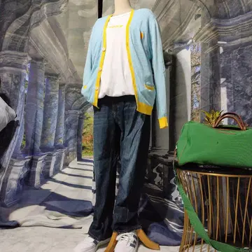 MACKDADDY 맥다디 cotton100% 가디건 비비드