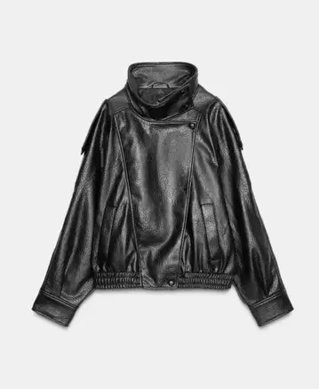 ZARA 페이크 가죽 자켓