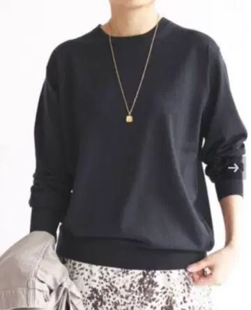 IENA ALBA 크루넥 풀오버 그레이