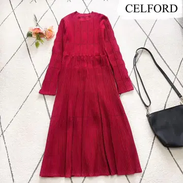 [ 새상품급 ] 셀포드 롱 슬리브 디포메이션 원피스 니트 긴팔