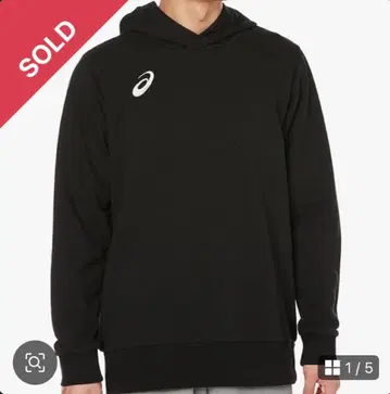 아식스 맨투맨 풀오버 후디