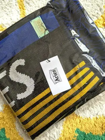 Aries 아리즈 No Problemo 블랙 머플러 스카프 새상품 택