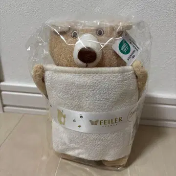 FEILER 곰 모양 봉제 인형과 타월 세트