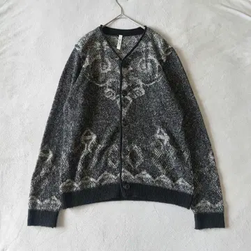 그램 glamb 자카드 파이핑 가디건 모노톤