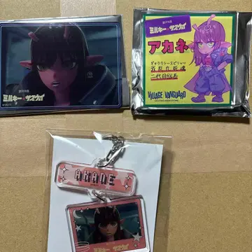밀키 웨이 빌레반 아카네 POP 배지 클리어 카드 아크릴 키링