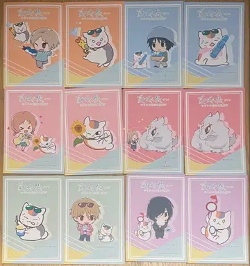 나츠메 우인장 콜라보 카페 냥코 선생님과 여름 놀이 엽서