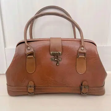 빈티지 보스턴 백 레트로 핸드백 브라운