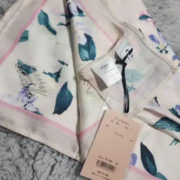 에이미 이스트 월 대형 스카프 스톨 베이지 꽃무늬