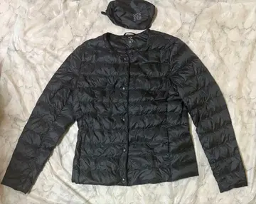 새상품급 UNIQLO 울트라 라이트 다운 노카라 자켓 블랙 M