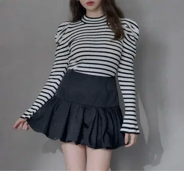 Her lip to Bubble Mini Skirt Black S