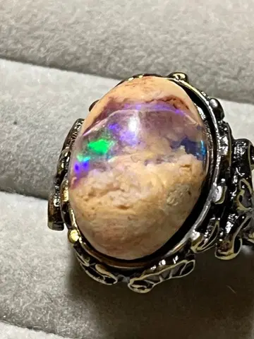 꿈의 캐주얼 보석 BIG 칸테라 오팔 반지 13ct 18 14