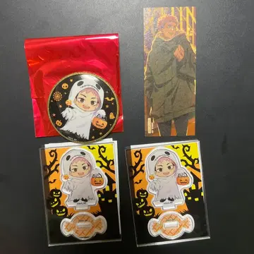 주술회전 이타도리 유우지 말큐브 캔뱃지 아크릴 스탠드 특전 스티커